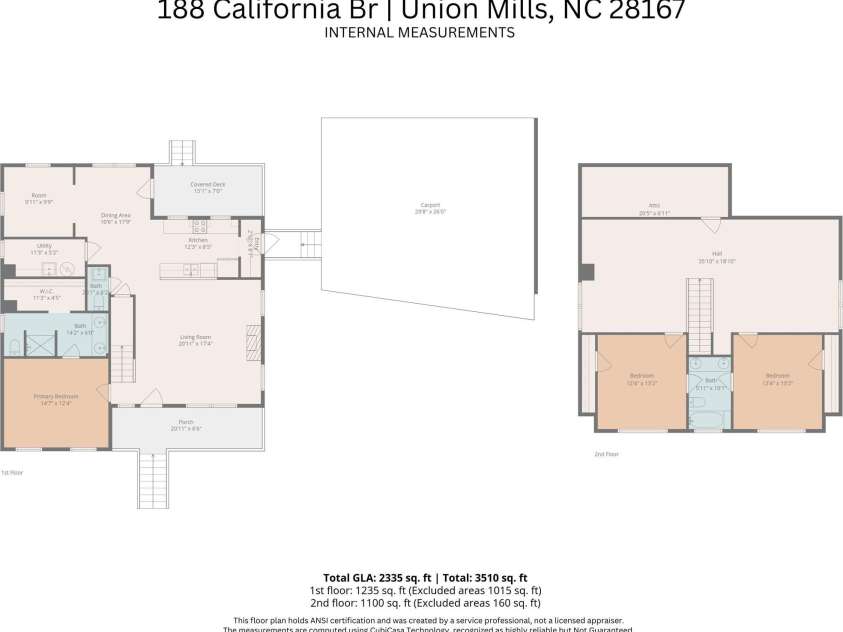 188 California Branch, Union Mills, NC 28167.  MLS# CAR4347197, YatesRealty ID 16363. 