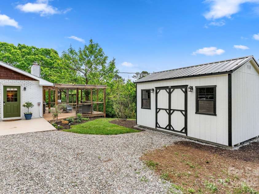 9 Mikayla Lane, Candler, NC 28715.  MLS# CAR4242075, YatesRealty ID 16364. Brand new 10x16 shed