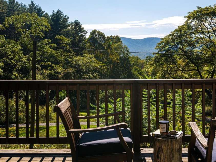 360 Banjo Branch Road, Burnsville, NC 28714.  MLS# CAR4310323, YatesRealty ID 1637. Views from the oversized front porch 