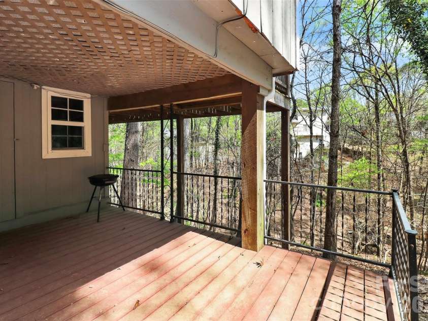 27070 Catamaran Drive, Tega Cay, SC 29708.  MLS# CAR4363313, YatesRealty ID 16385. Lower Deck and Storage
