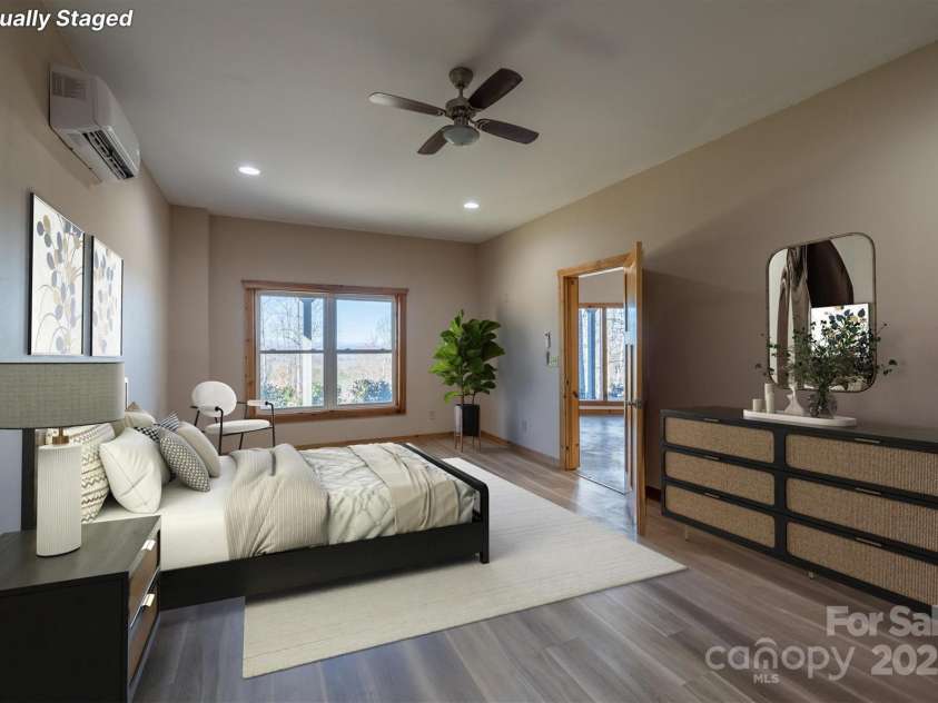 2262 Grandview Peaks Drive, Nebo, NC 28761.  MLS# CAR4230510, YatesRealty ID 1639. Staged as Bedroom