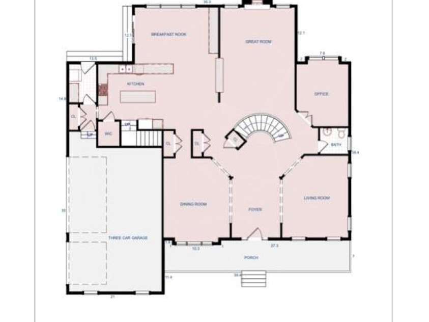 388 Cove Creek Loop, Mooresville, NC 28117.  MLS# CAR4304115, YatesRealty ID 16390. 1st floor layout