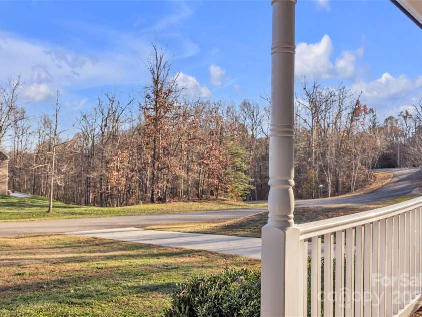 312 Oak Knoll, Hildebran, NC 28637.  MLS# CAR4325397, YatesRealty ID 16393. View from front porch