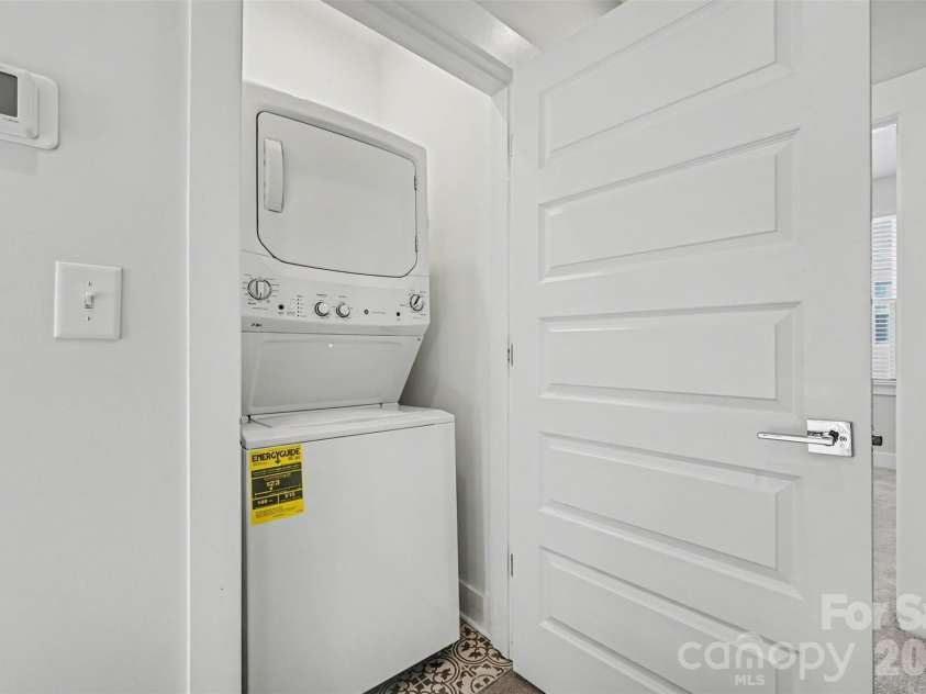 2128 Electric Lane, Charlotte, NC 28205.  MLS# CAR4357927, YatesRealty ID 16399. 3rd level laundry