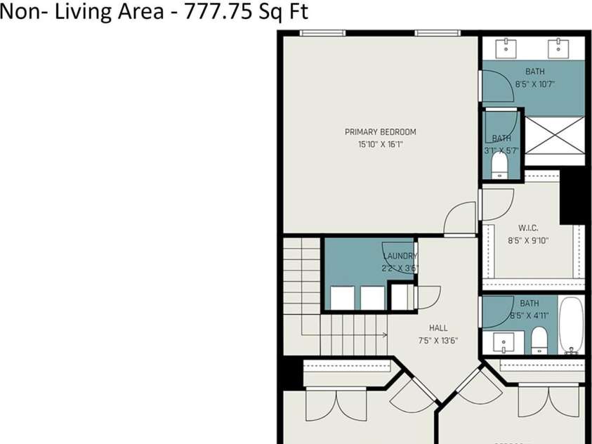 2647 Roseglen Lane, Indian Land, SC 29707.  MLS# CAR4315420, YatesRealty ID 16400. Upper level bedroom area
