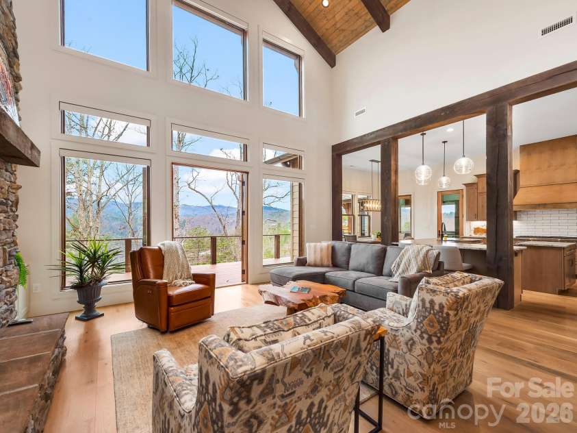 567 Wild River Run, Marshall, NC 28753.  MLS# CAR4353270, YatesRealty ID 16403. Long-range views.