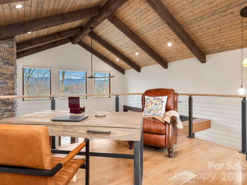 567 Wild River Run, Marshall, NC 28753.  MLS# CAR4353270, YatesRealty ID 16403. Upper level loft. 