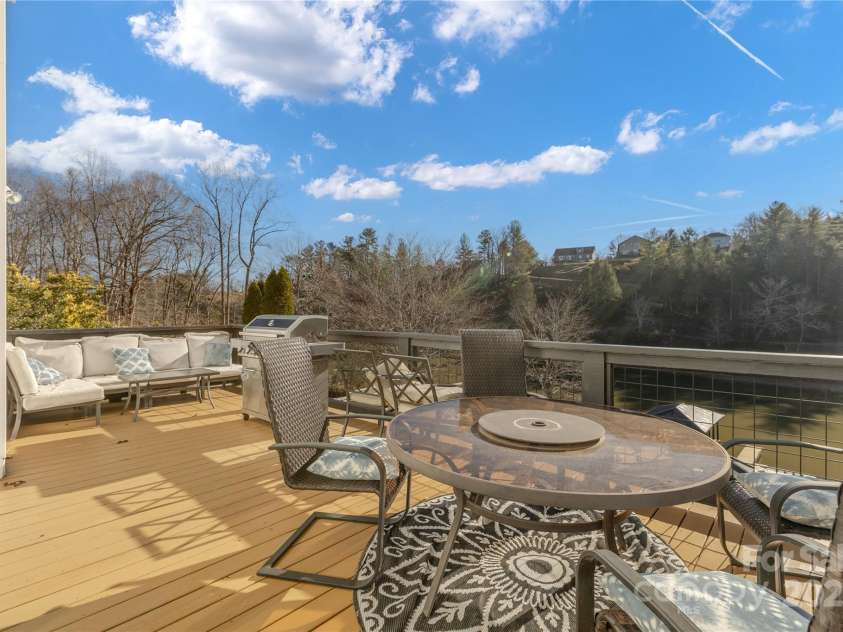 968 Plantation Drive, Marion, NC 28752.  MLS# CAR4322490, YatesRealty ID 1641. Porch off of main level 