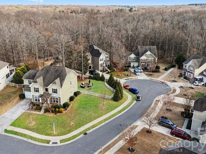 1000 Damson Lane, Waxhaw, NC 28173.  MLS# CAR4354245, YatesRealty ID 16415. Aerial