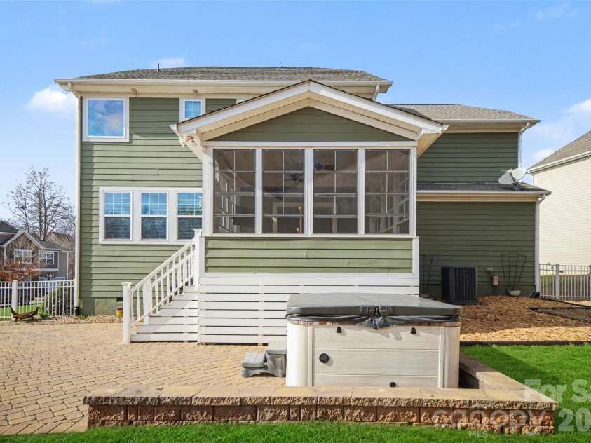 1000 Damson Lane, Waxhaw, NC 28173.  MLS# CAR4354245, YatesRealty ID 16415. Back Exterior and Screen Porch