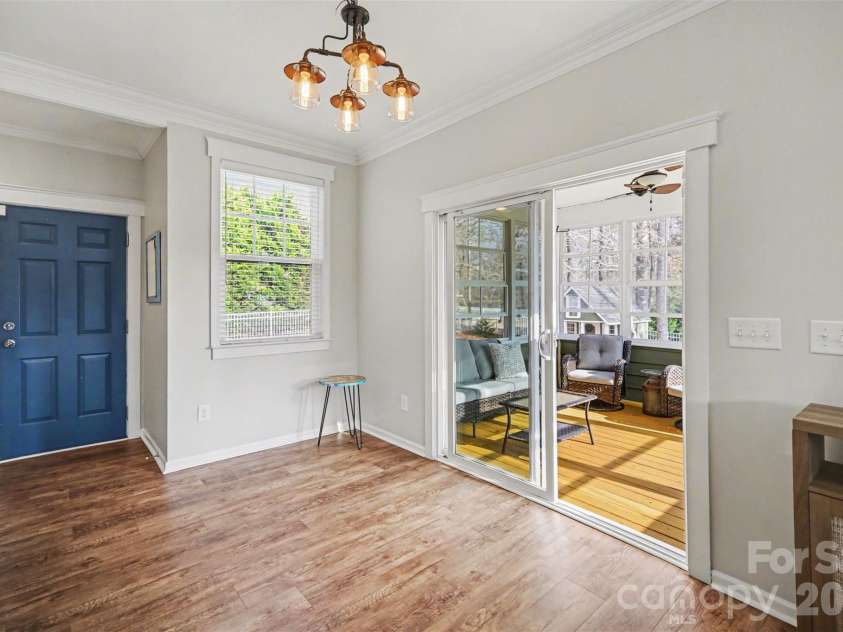 1000 Damson Lane, Waxhaw, NC 28173.  MLS# CAR4354245, YatesRealty ID 16415. Breakfast Nook to Screen Porch