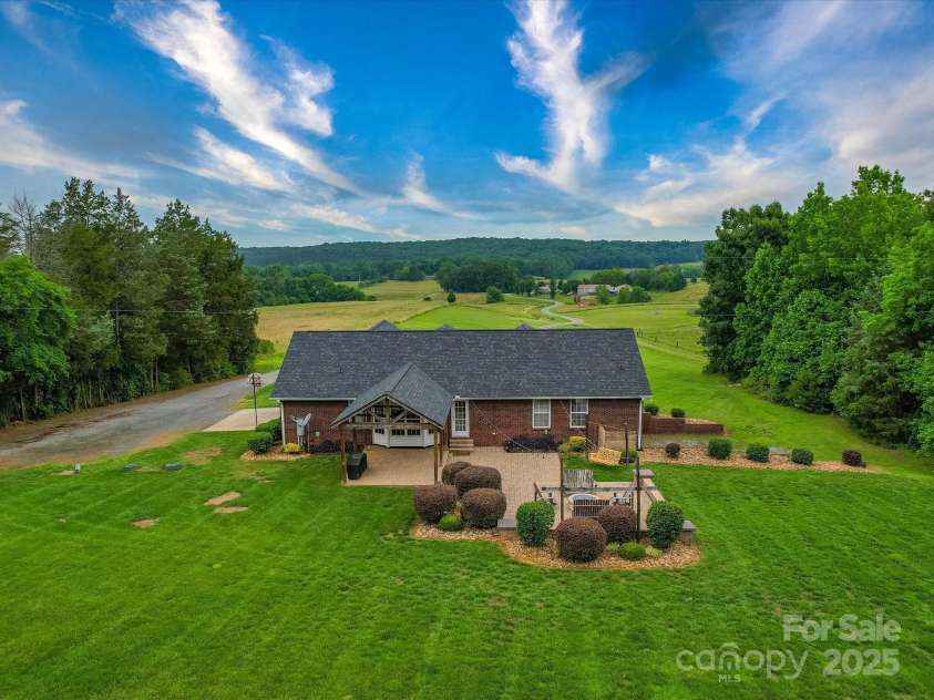 1060 Lentz Harness Shop Road, Mount Pleasant, NC 28124.  MLS# CAR4265582, YatesRealty ID 16422. Aerial Back
