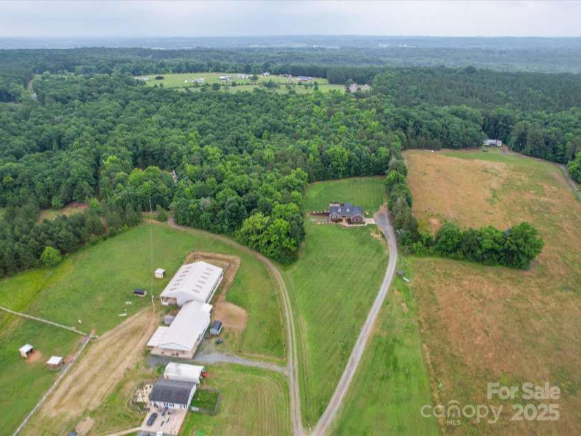 1060 Lentz Harness Shop Road, Mount Pleasant, NC 28124.  MLS# CAR4265582, YatesRealty ID 16422. Aerial View