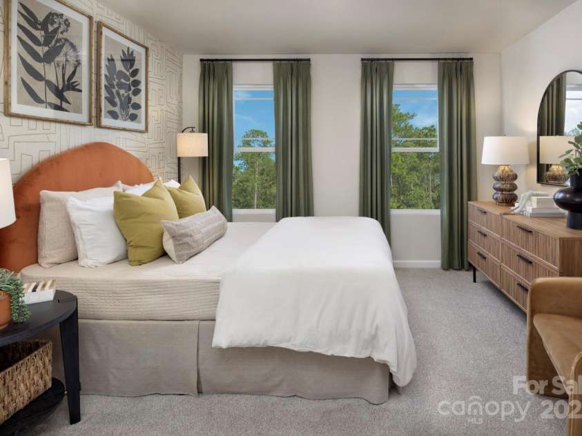 2485 Hedgecliff Road, Kannapolis, NC 28025.  MLS# CAR4265943, YatesRealty ID 16426. Large secondary bedroom-Sierra Decorated Model Home-like subject property