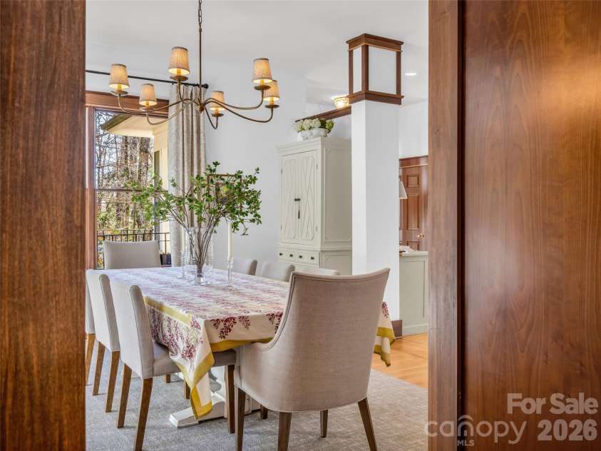 720 Overlook Drive, Flat Rock, NC 28731.  MLS# CAR4365121, YatesRealty ID 16429. Formal dining space ideal for gatherings