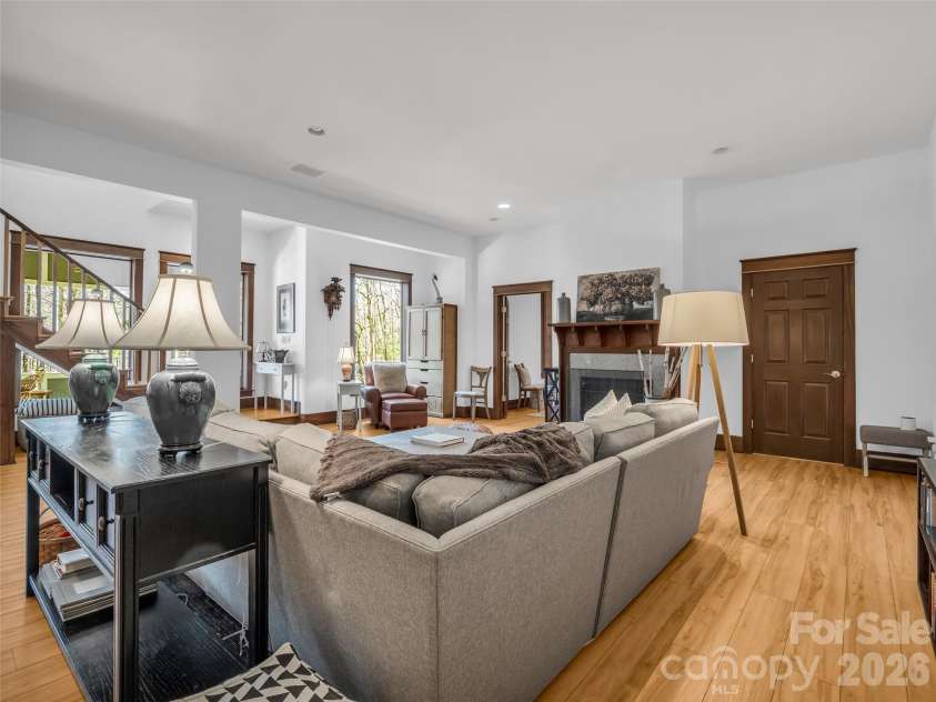 720 Overlook Drive, Flat Rock, NC 28731.  MLS# CAR4365121, YatesRealty ID 16429. Spacious lower-level living area with flexible use