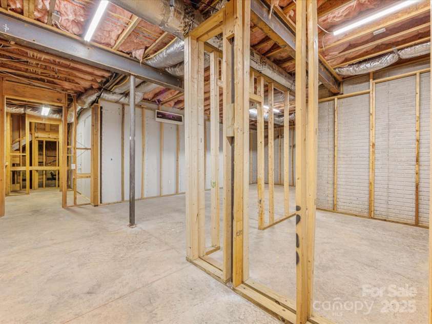 3825 Mountain Cove Drive, Charlotte, NC 28216.  MLS# CAR4254771, YatesRealty ID 16432. Basement with over 1100SF