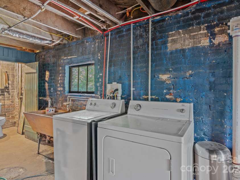 21 Sylvan Avenue, Asheville, NC 28801.  MLS# CAR4300108, YatesRealty ID 16433. Laundry in Basement