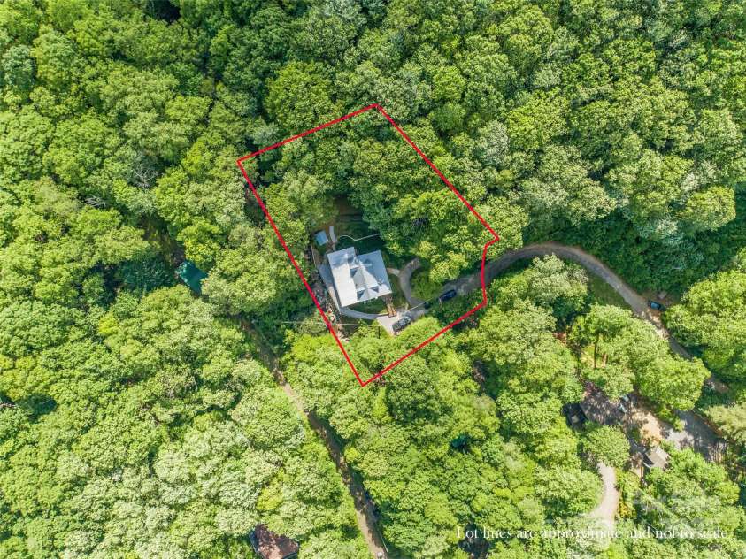 1493 Upper Browns Creek Road, Burnsville, NC 28714.  MLS# CAR4261029, YatesRealty ID 16437. Lot lines are approximate