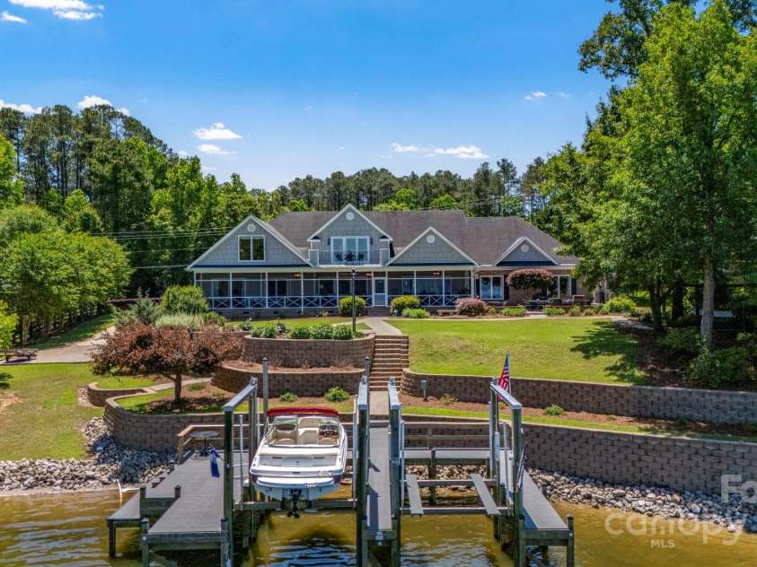 2102 Lake Road, Ridgeway, SC 29130.  MLS# CAR4256737, YatesRealty ID 16450. 2 boat lifts, composite dock and rip rap in place.