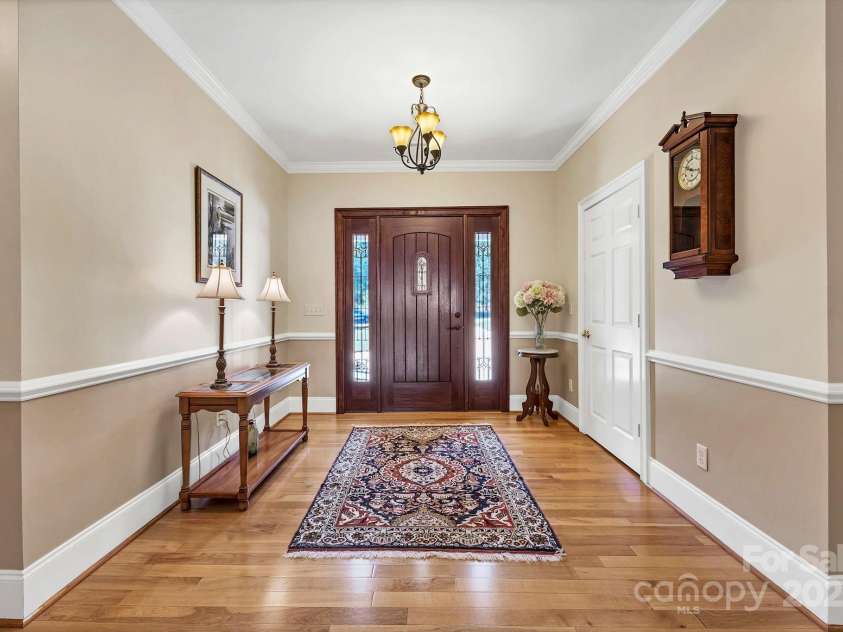 2102 Lake Road, Ridgeway, SC 29130.  MLS# CAR4256737, YatesRealty ID 16450. Entrance Foyer. Gorgeous wood door.