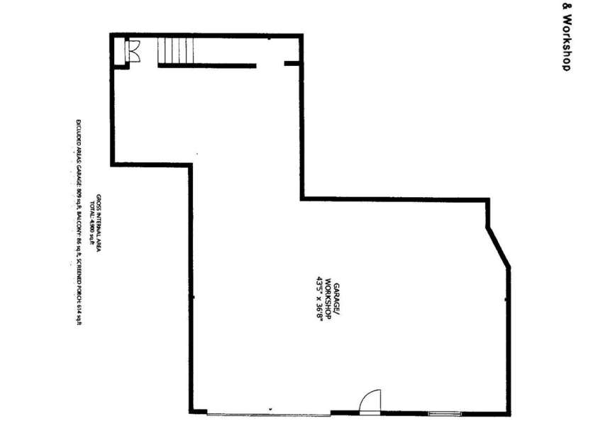 2102 Lake Road, Ridgeway, SC 29130.  MLS# CAR4256737, YatesRealty ID 16450. Lower Garage / Workshop Floor Plan