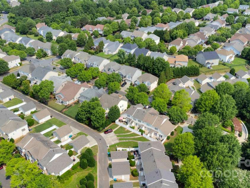 8009 Whitehawk Hill Road, Waxhaw, NC 28173.  MLS# CAR4232872, YatesRealty ID 16475. Aerial view of community