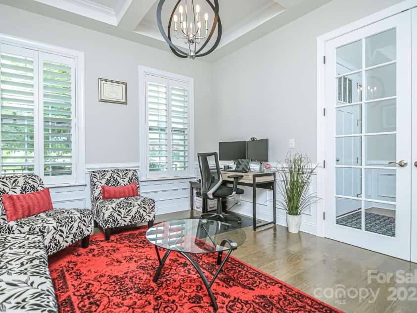 424 Cassia Court, Fort Mill, SC 29708.  MLS# CAR4262614, YatesRealty ID 16495. Office with French Doors