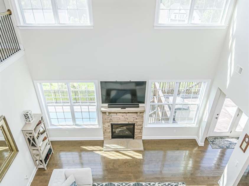 424 Cassia Court, Fort Mill, SC 29708.  MLS# CAR4262614, YatesRealty ID 16495. Second Floor Hall Open to Main Level Great Room