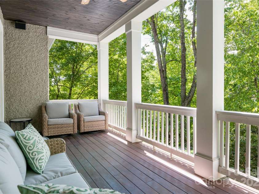 20 East Owl Creek Lane, Fairview, NC 28730.  MLS# CAR4258624, YatesRealty ID 16497. Main level Patio 