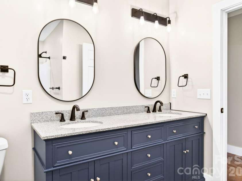 30 and 32 View Street, Asheville, NC 28804.  MLS# CAR4375347, YatesRealty ID 16534. Dual Vanity with Granite Counters