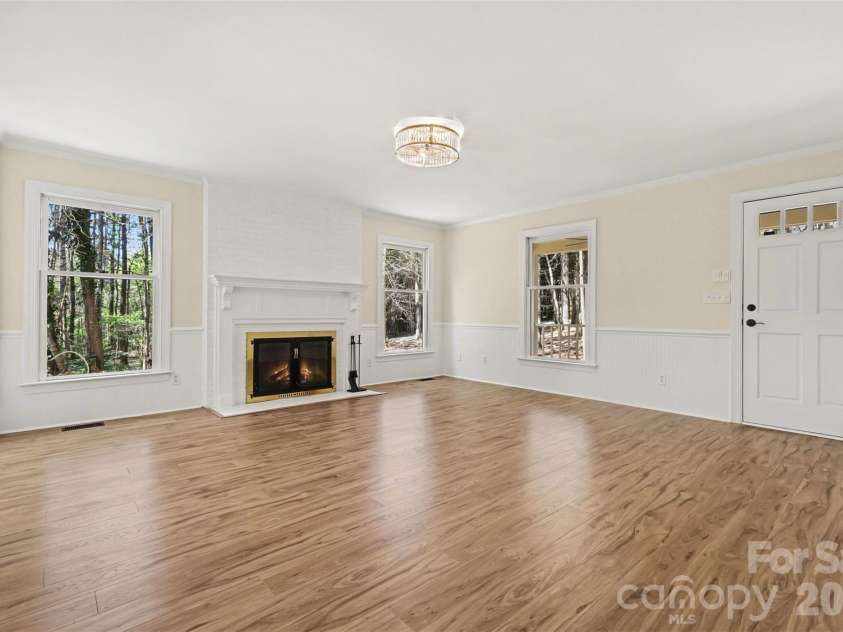 10542 Blair Road, Mint Hill, NC 28227.  MLS# CAR4360298, YatesRealty ID 16539. Living Room Fireplace