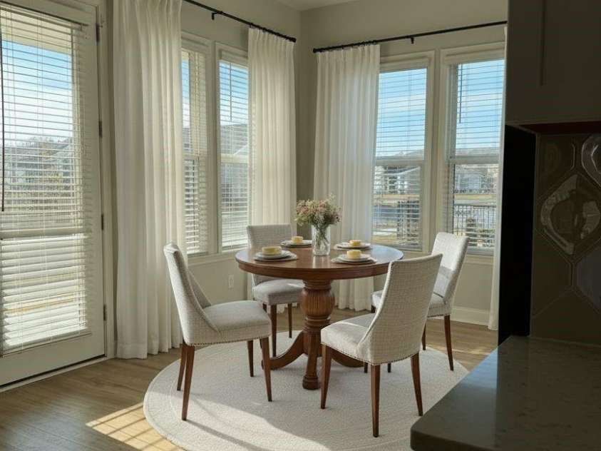 405 Northgate Boulevard, Indian Trail, NC 28079.  MLS# CAR4202537, YatesRealty ID 16545. Virtually Staged Dining