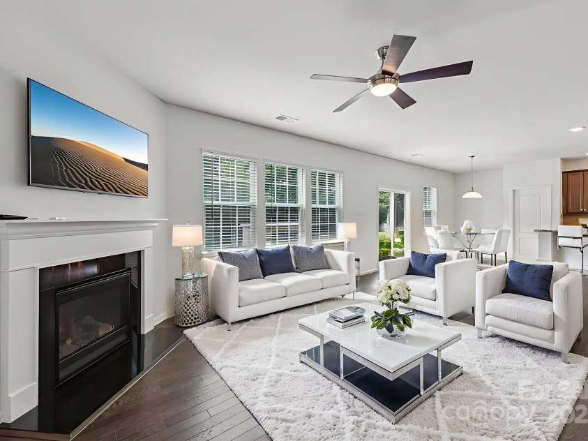 107 Sequoia Street, Mooresville, NC 28117.  MLS# CAR4260140, YatesRealty ID 16546. Virtually Staged Great Room