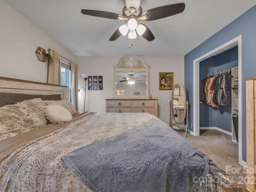 350 Moose Drive, Stony Point, NC 28678.  MLS# CAR4263053, YatesRealty ID 16547. Primary bedroom