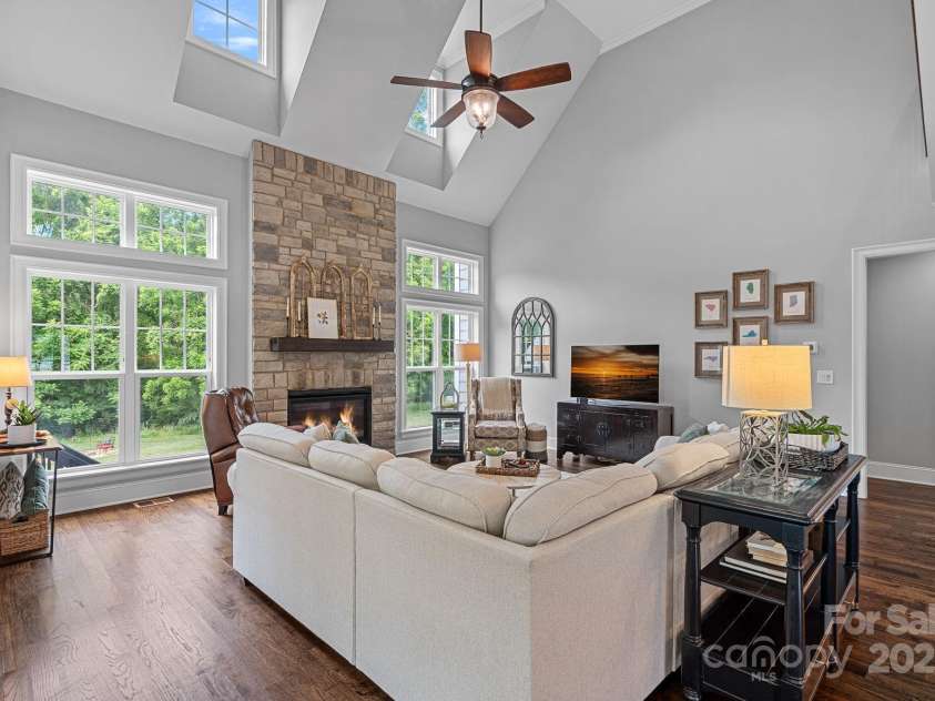 224 Hidden Meadows Drive, Mooresville, NC 28117.  MLS# CAR4263659, YatesRealty ID 16557. House is full of windows and light