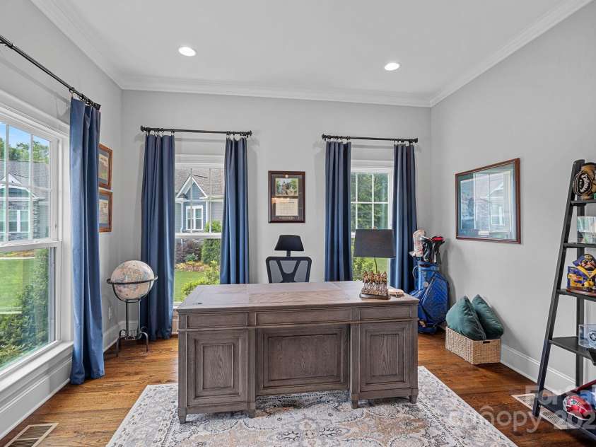 224 Hidden Meadows Drive, Mooresville, NC 28117.  MLS# CAR4263659, YatesRealty ID 16557. Office w/french doors