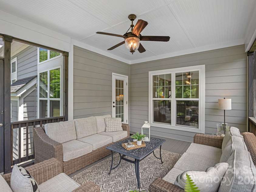 224 Hidden Meadows Drive, Mooresville, NC 28117.  MLS# CAR4263659, YatesRealty ID 16557. Screened Porch
