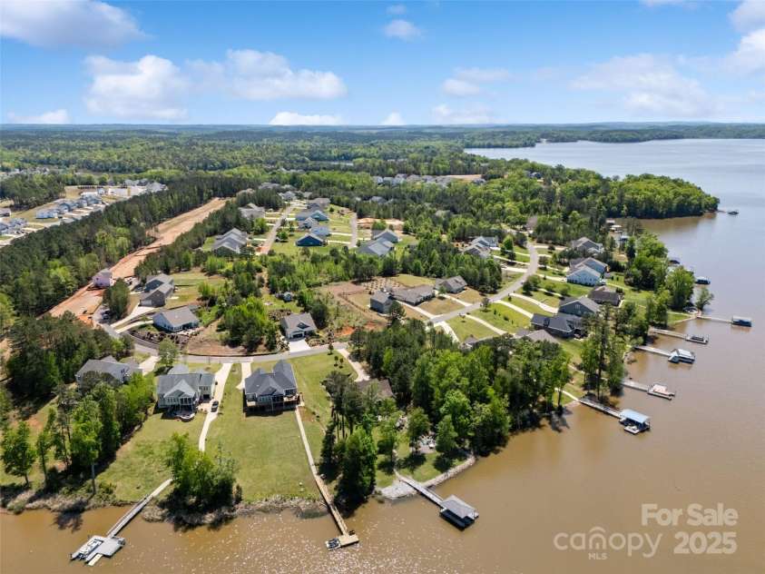 10270 Lakeshore Drive, Lancaster, SC 29720.  MLS# CAR4240067, YatesRealty ID 16567. Aerial Lake View