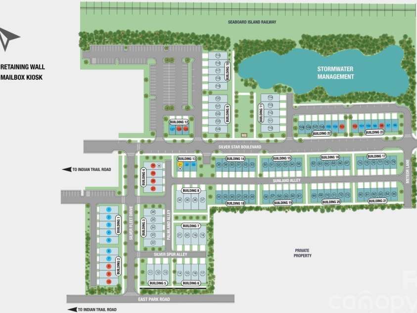 207 Silver Fleet Drive, Indian Trail, NC 28079.  MLS# CAR4375808, YatesRealty ID 16571. Indian Trail Townhomes Sitemap