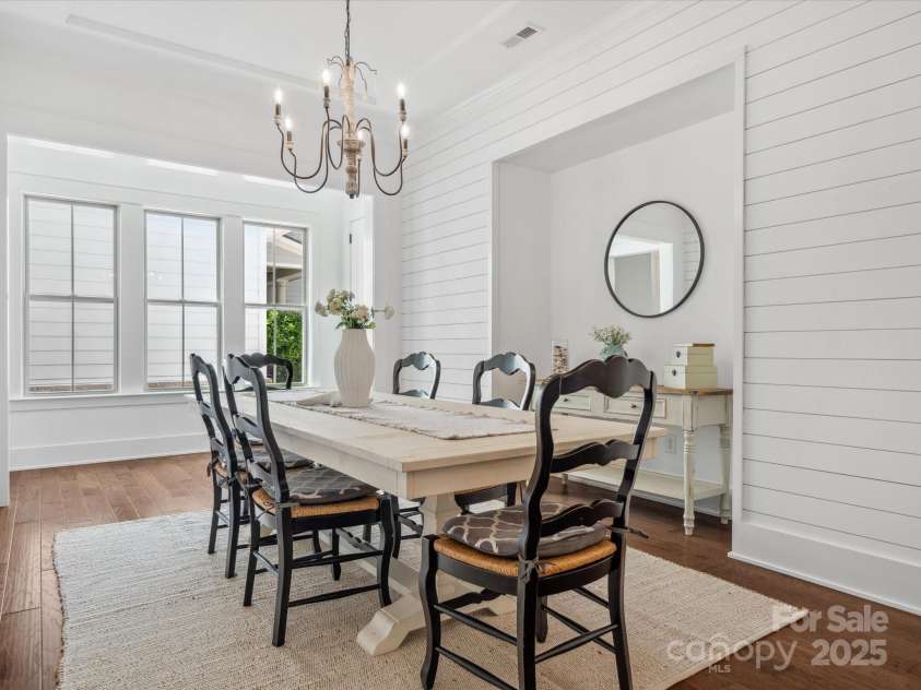 435 Galbreath Court, Fort Mill, SC 29708.  MLS# CAR4261565, YatesRealty ID 16571. Dining room with shiplap
