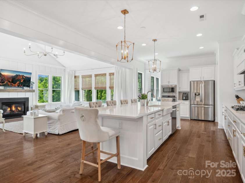 435 Galbreath Court, Fort Mill, SC 29708.  MLS# CAR4261565, YatesRealty ID 16571. Open concept kitchen opens to family room