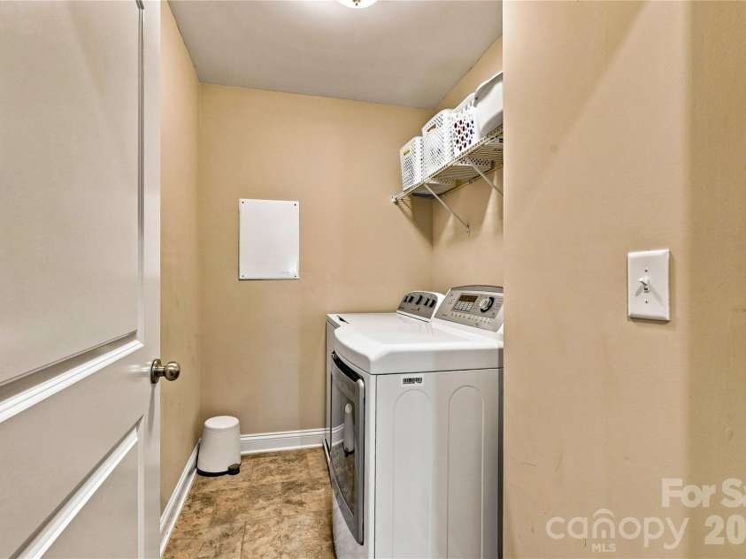 109 Athens Court, Mooresville, NC 28115.  MLS# CAR4413140, YatesRealty ID 16577. Upper level laundry room