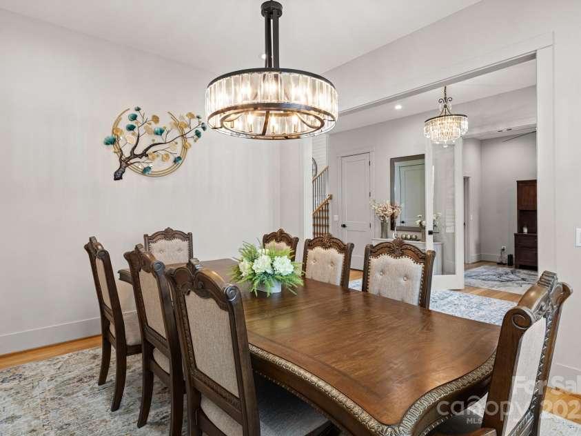 301 Rockbridge Road, Mills River, NC 28759.  MLS# CAR4265913, YatesRealty ID 16585. Dining room looking out to foyer