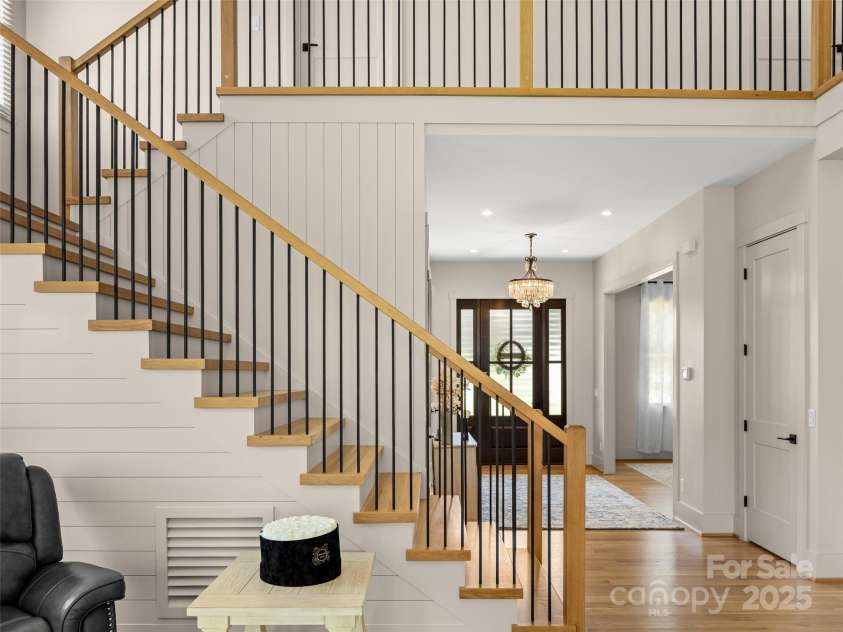 301 Rockbridge Road, Mills River, NC 28759.  MLS# CAR4296357, YatesRealty ID 16585. Generous foyer and stunning staircase