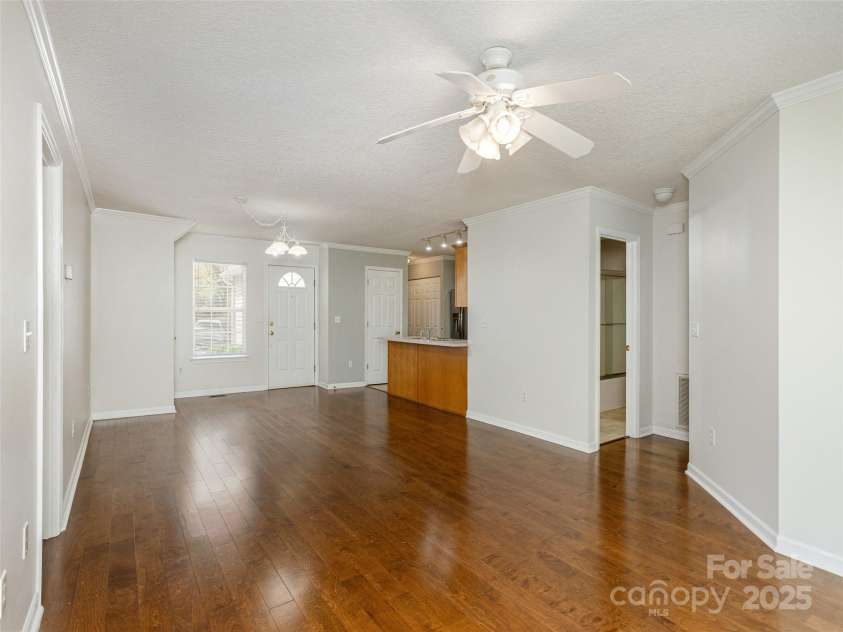 102 Waters Edge Drive, Weaverville, NC 28787.  MLS# CAR4318107, YatesRealty ID 16619. Looking Toward the Kitchen 