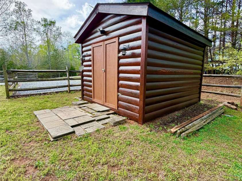 1142 Clearwater Parkway, Rutherfordton, NC 28139.  MLS# CAR4366503, YatesRealty ID 16637. Storage building