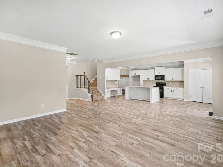 504 Stone River Parkway, Mount Holly, NC 28120.  MLS# CAR4280796, YatesRealty ID 16663. View from living room, enjoy this open entertaining area