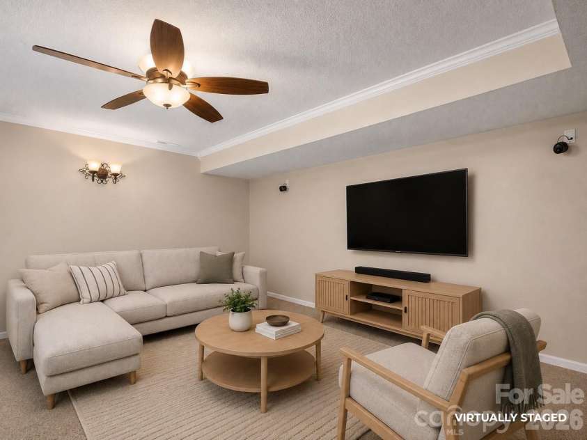 95 Driftstone Circle, Arden, NC 28704.  MLS# CAR4304837, YatesRealty ID 16674. HUGE LOWER LEVEL MEDIA ROOM