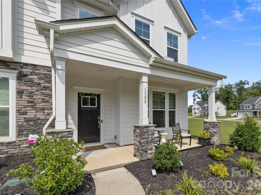 1308 Ashe Meadow Drive, Indian Trail, NC 28079.  MLS# CAR4361531, YatesRealty ID 16685. COVERED FRONT ENTRY, GREAT FOR PACKAGE DELIVERIES
